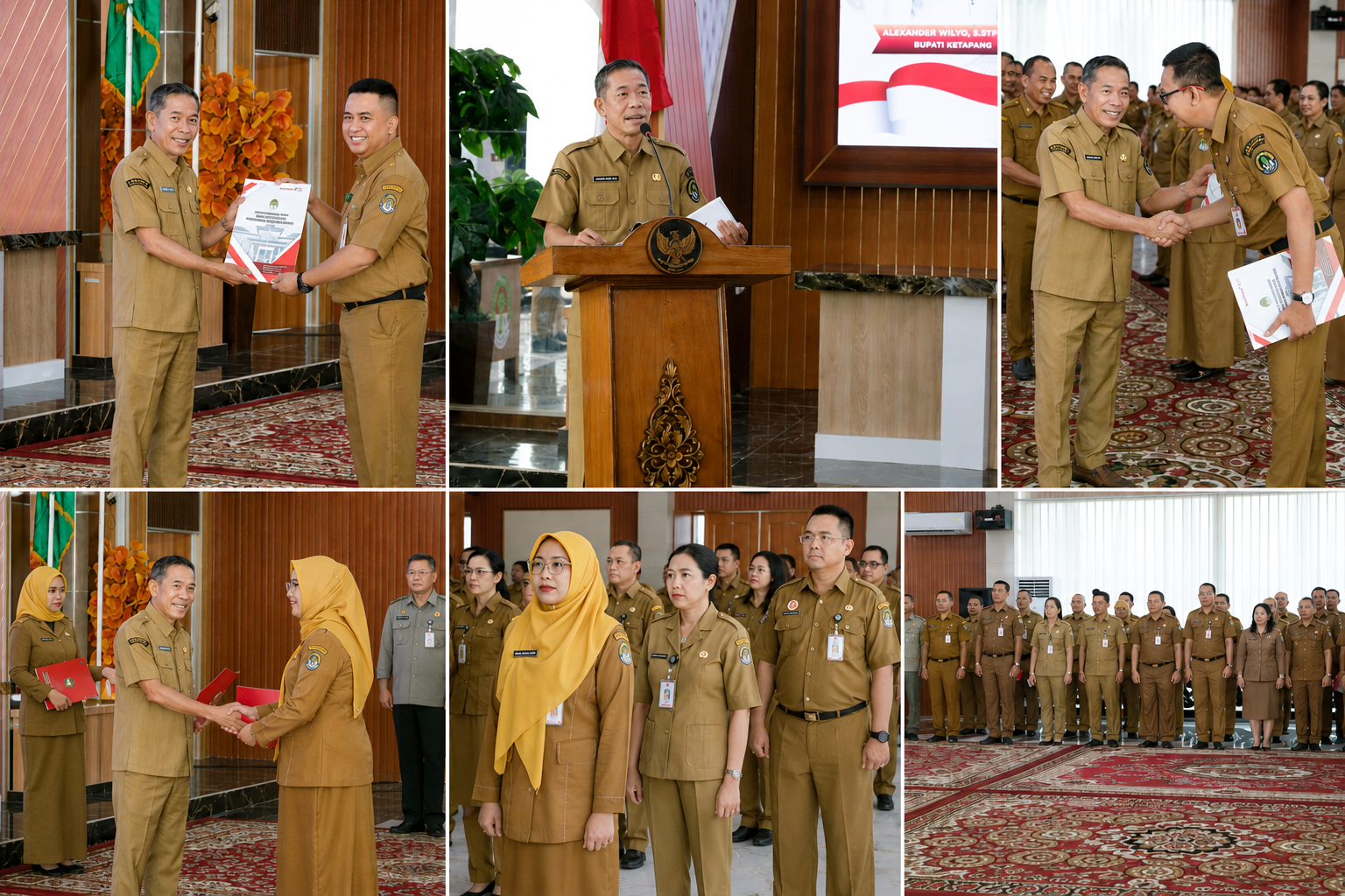 Wakil Bupati Ketapang Menyerahkan Surat Keputusan Bupati Ketapang Tentang Pemberian Tugas Tambahan Sebagai Kepala UPTD