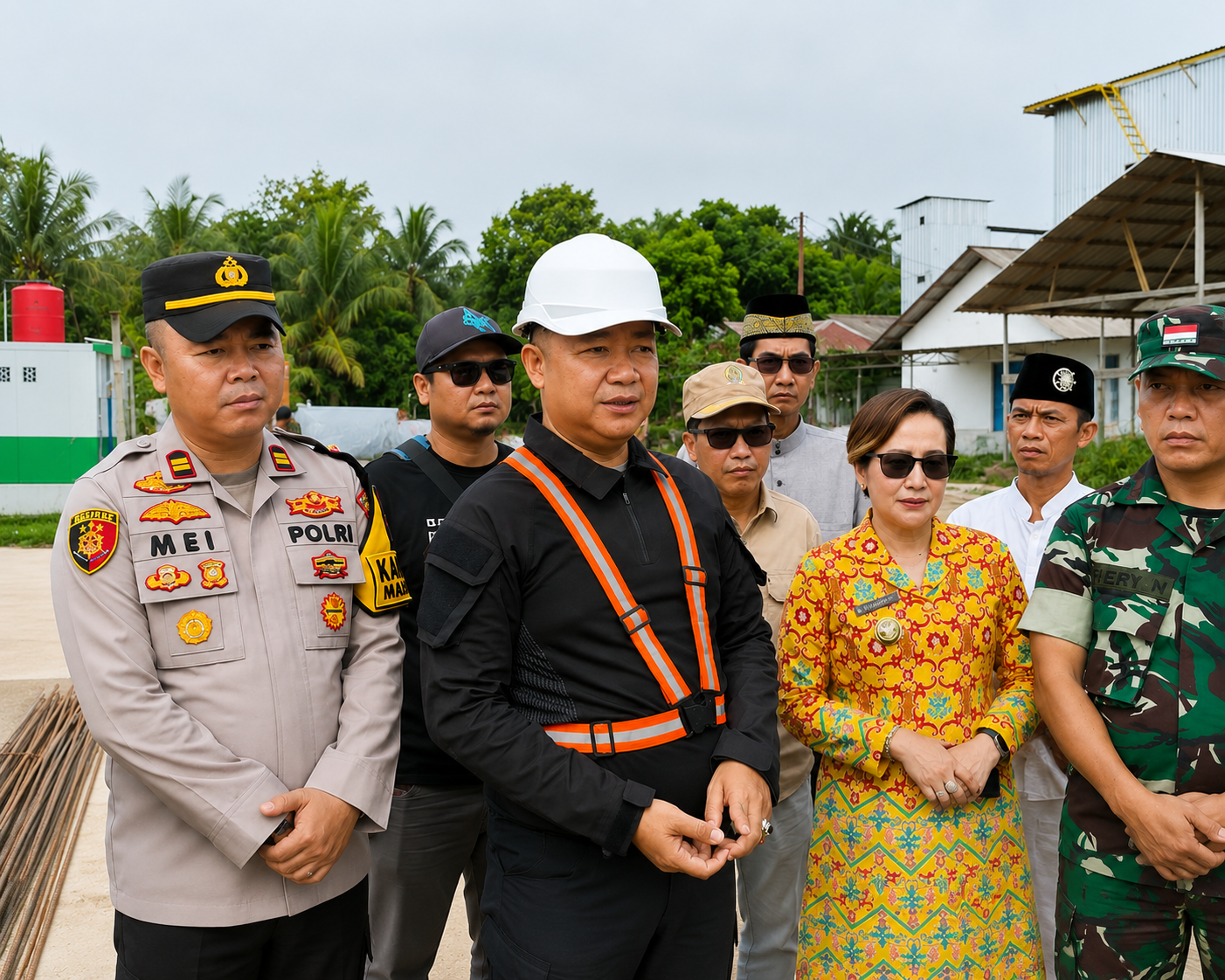 Bupati Ketapang Kunjungi Lokasi Jembatan Garuda di Desa Ratu Elok