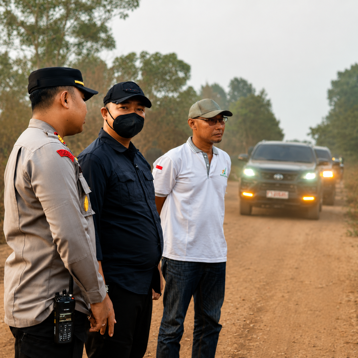 Bupati Ketapang Tinjau Langsung Karhutla di Kendawangan, Beri Bantuan dan Dukungan kepada Petugas